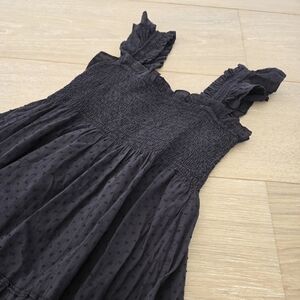 Hill House Black Swiss Dot Dress XS